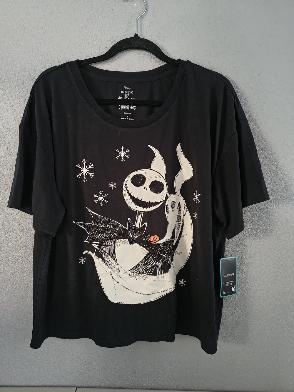 Disney The Nightmare Before Christmas Pajama Top Holiday Sleepwear Gift